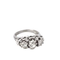 Bague en or blanc et diamants - Castafiore