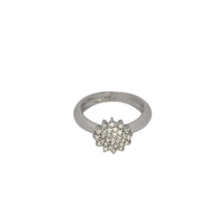 Bague en or blanc et diamants - Castafiore
