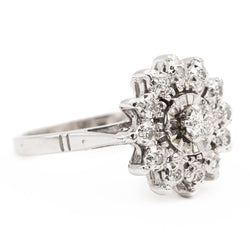 Bague en or blanc et diamants - Castafiore