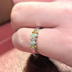 Bague en or blanc et diamants - Castafiore