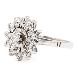 Bague en or blanc et diamants - Castafiore