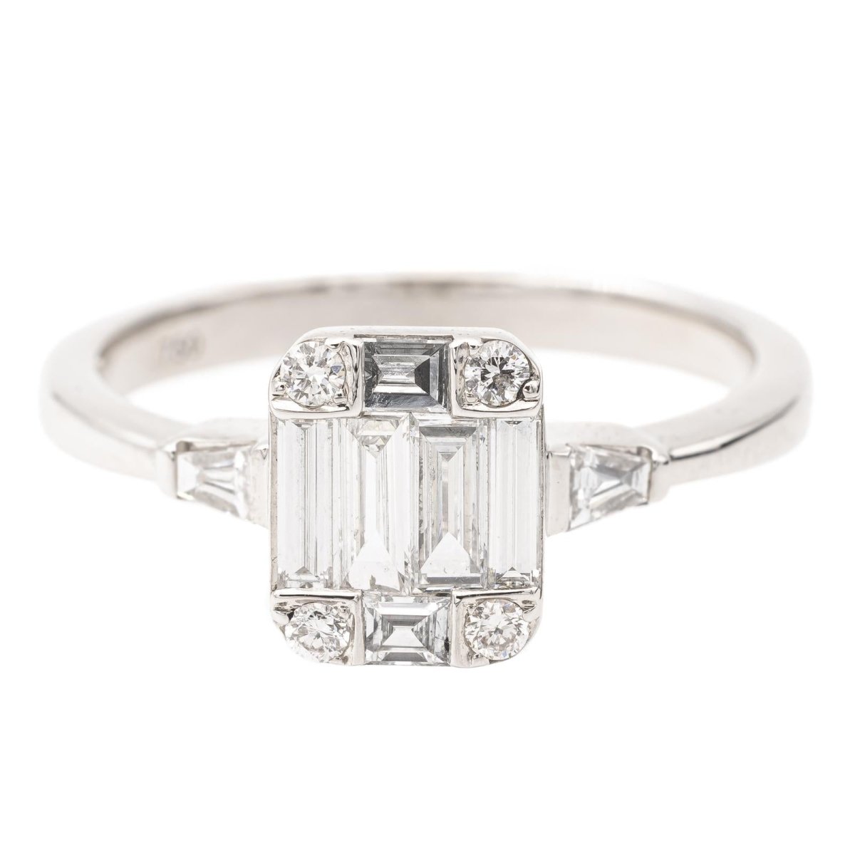 Bague en or blanc et diamants - Castafiore