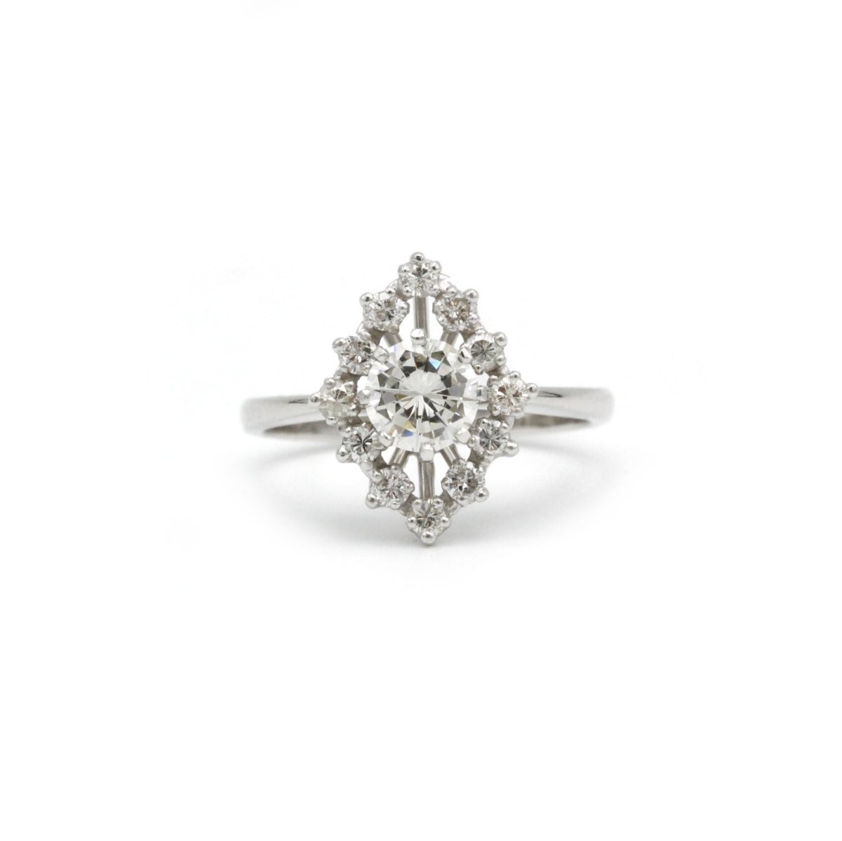 Bague en or blanc et diamants - Castafiore