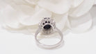 Bague en or blanc, saphir et diamants - Castafiore