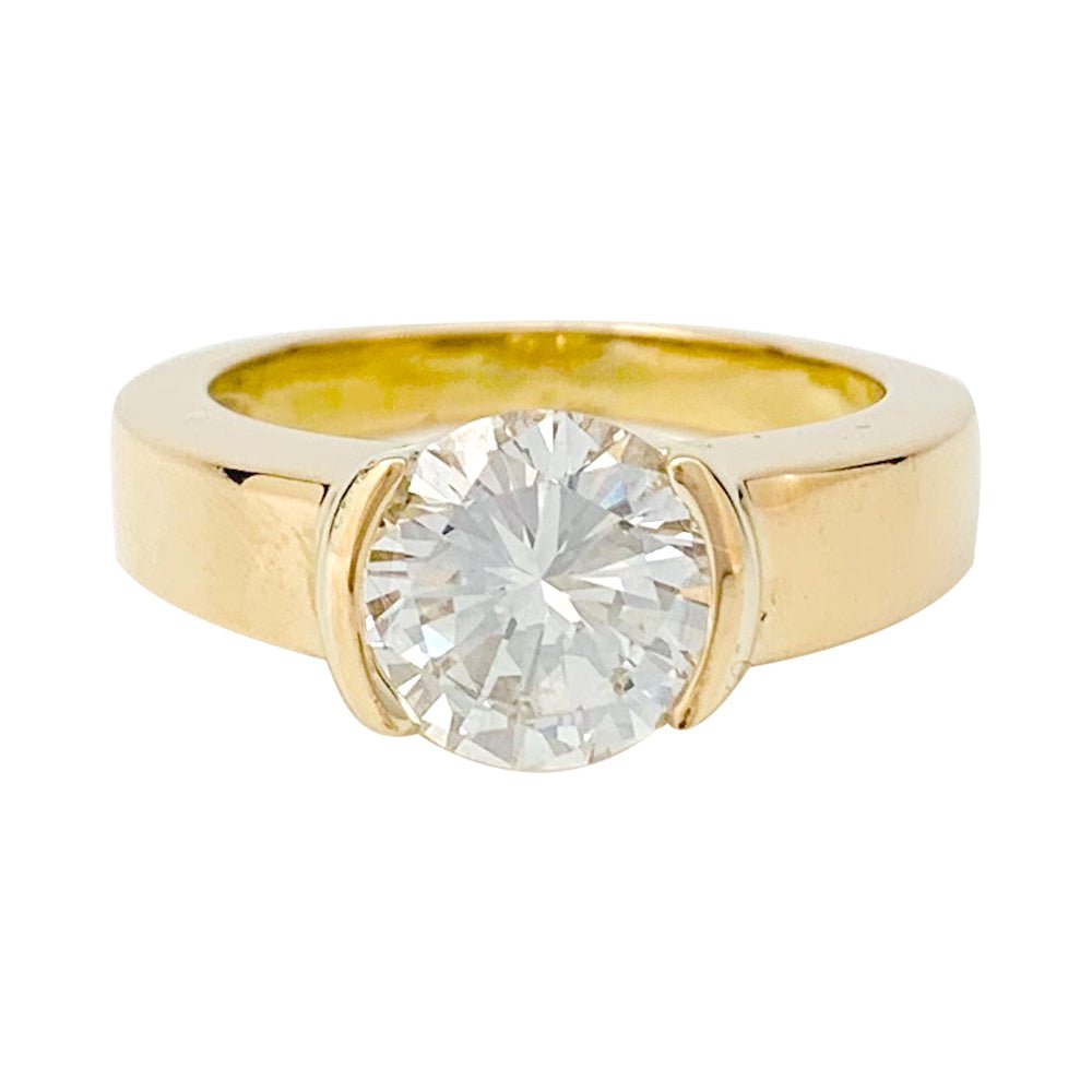 Bague en or jaune, diamants 2,09 cts G/VVS1 - Castafiore