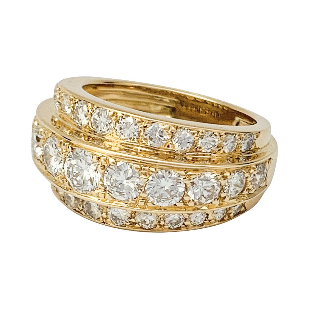 Bague en or jaune, diamants - Castafiore