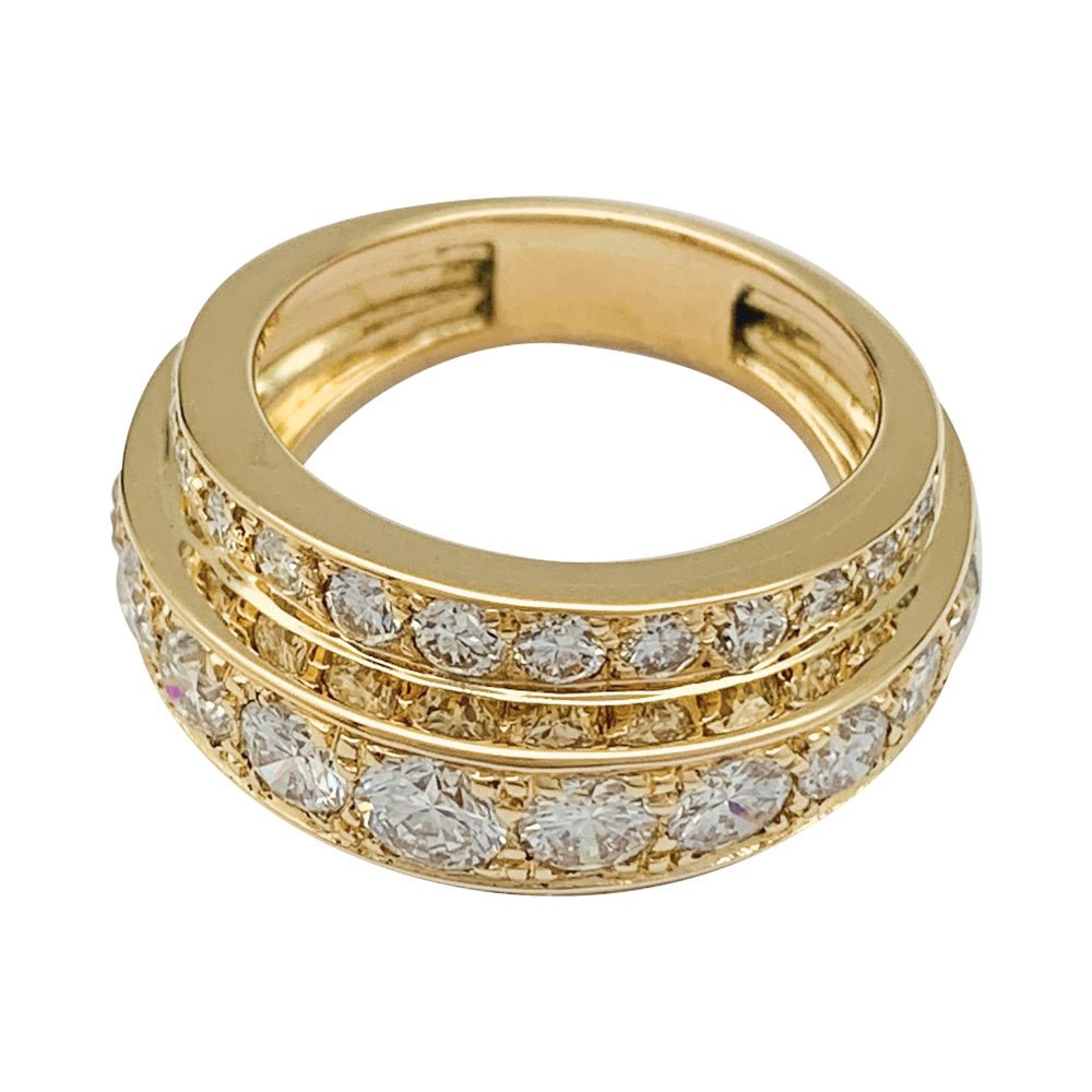 Bague en or jaune, diamants - Castafiore