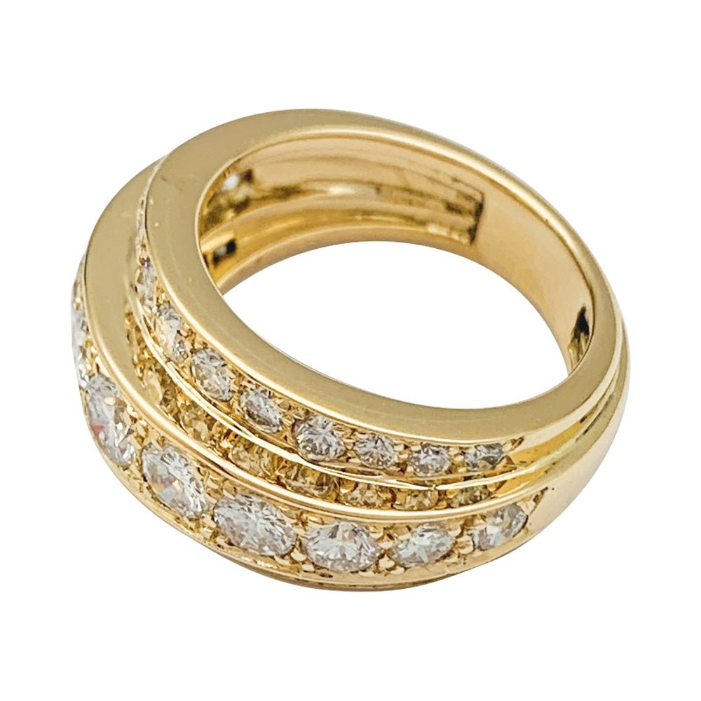 Bague en or jaune, diamants - Castafiore