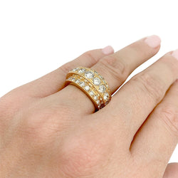 Bague en or jaune, diamants - Castafiore