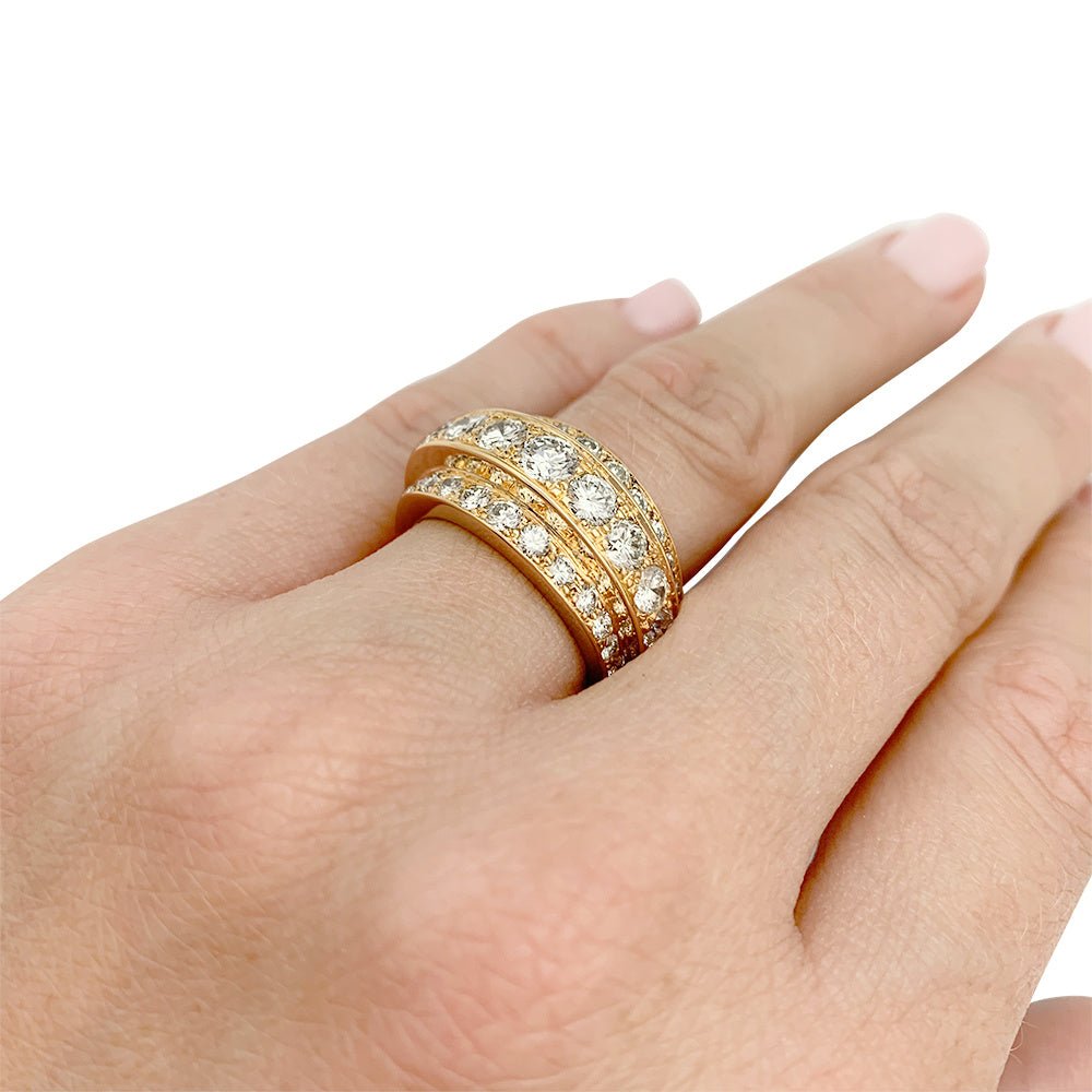 Bague en or jaune, diamants - Castafiore