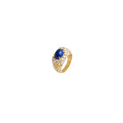 Bague en or jaune, diamants et lapis lazuli - Castafiore