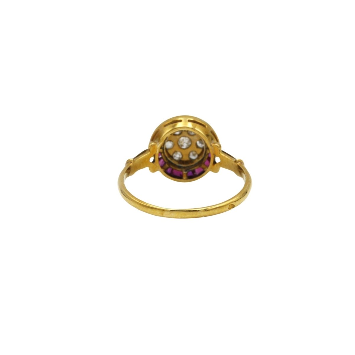 Bague en Or jaune, Diamants et Rubis - Castafiore