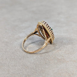 Bague en or jaune et calcédoine - Castafiore