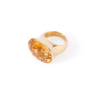 Bague en or jaune et citrine - Castafiore