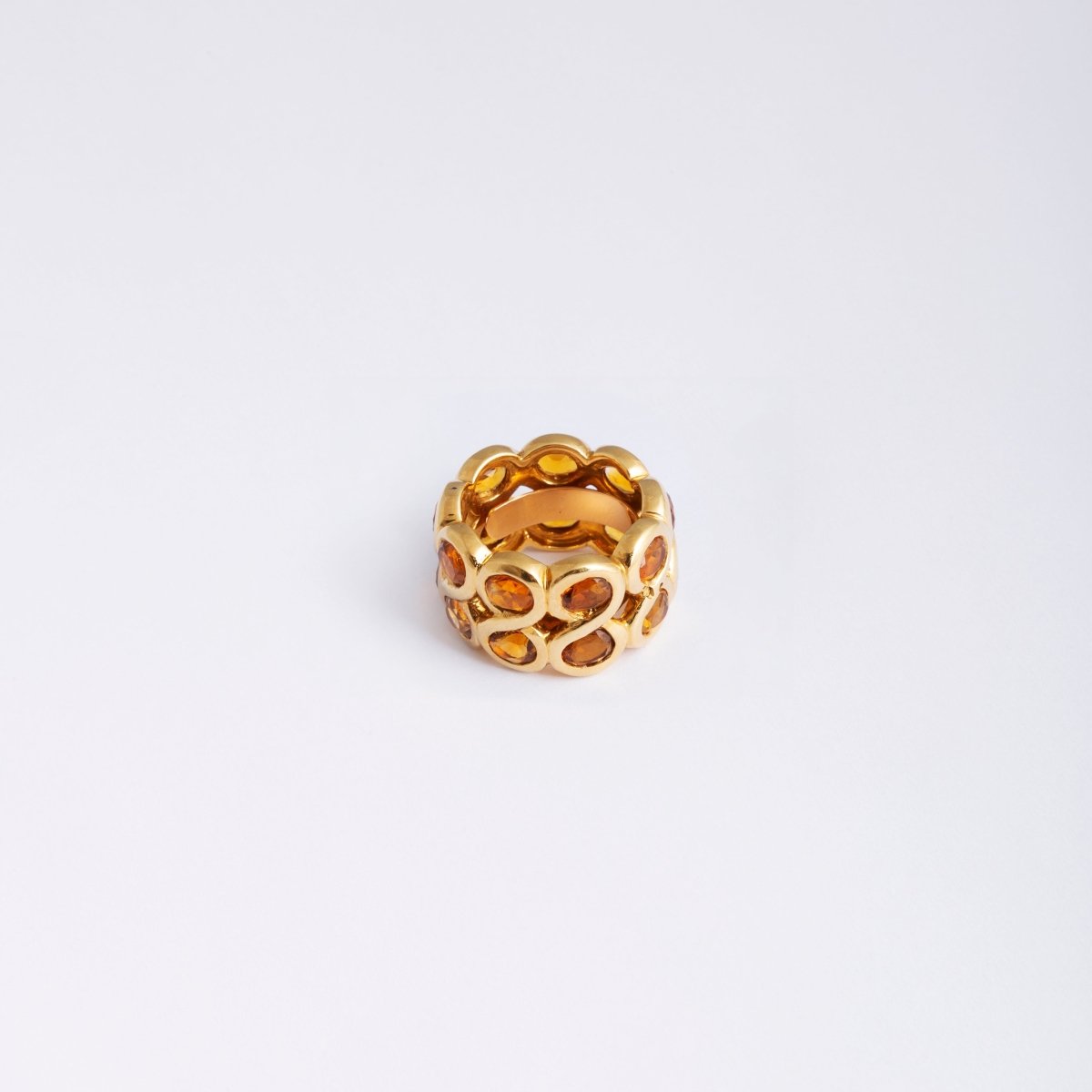 Bague en or jaune et citrines - Castafiore
