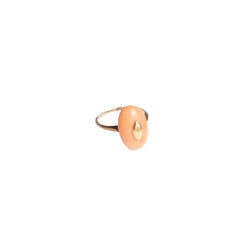 Bague en or jaune et corail - Castafiore