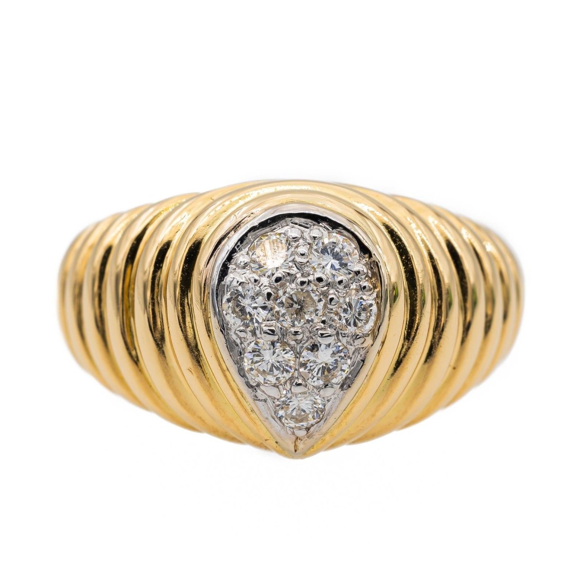 Bague en or jaune et diamant - Castafiore
