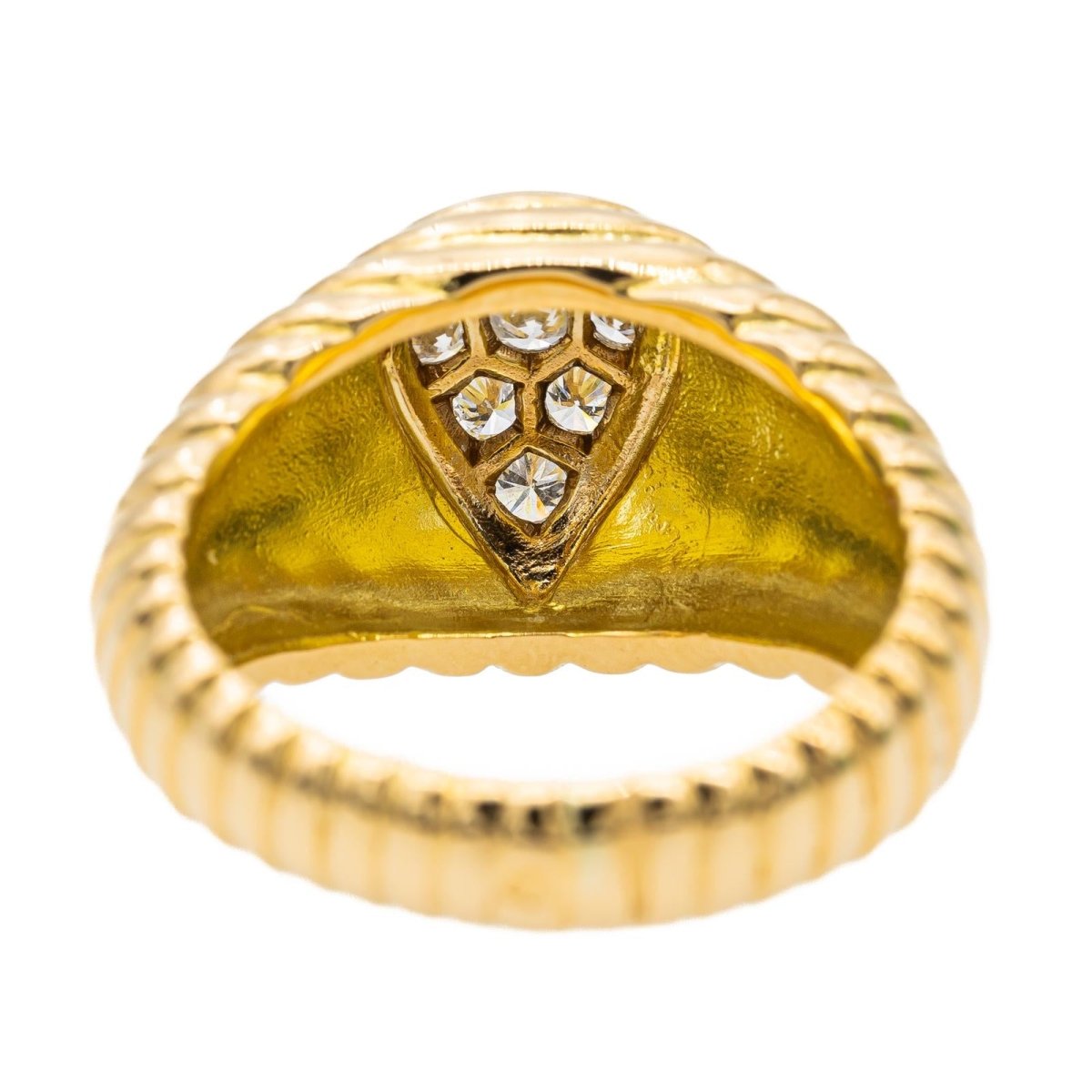 Bague en or jaune et diamant - Castafiore