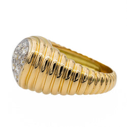 Bague en or jaune et diamant - Castafiore