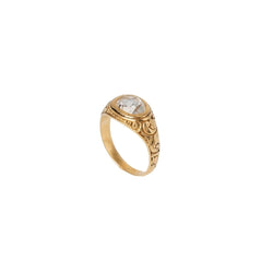 Bague en or jaune et diamant - Castafiore