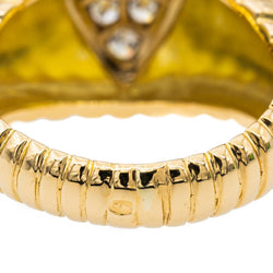 Bague en or jaune et diamant - Castafiore