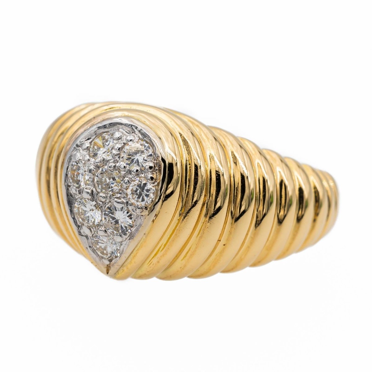 Bague en or jaune et diamant - Castafiore