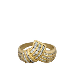 Bague en or jaune et diamants - Castafiore