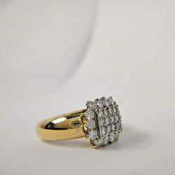 Bague en or jaune et diamants - Castafiore