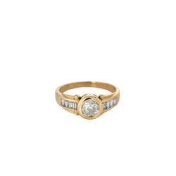 Bague en or jaune et diamants - Castafiore