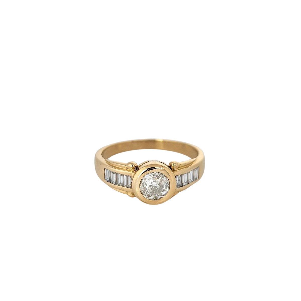 Bague en or jaune et diamants - Castafiore