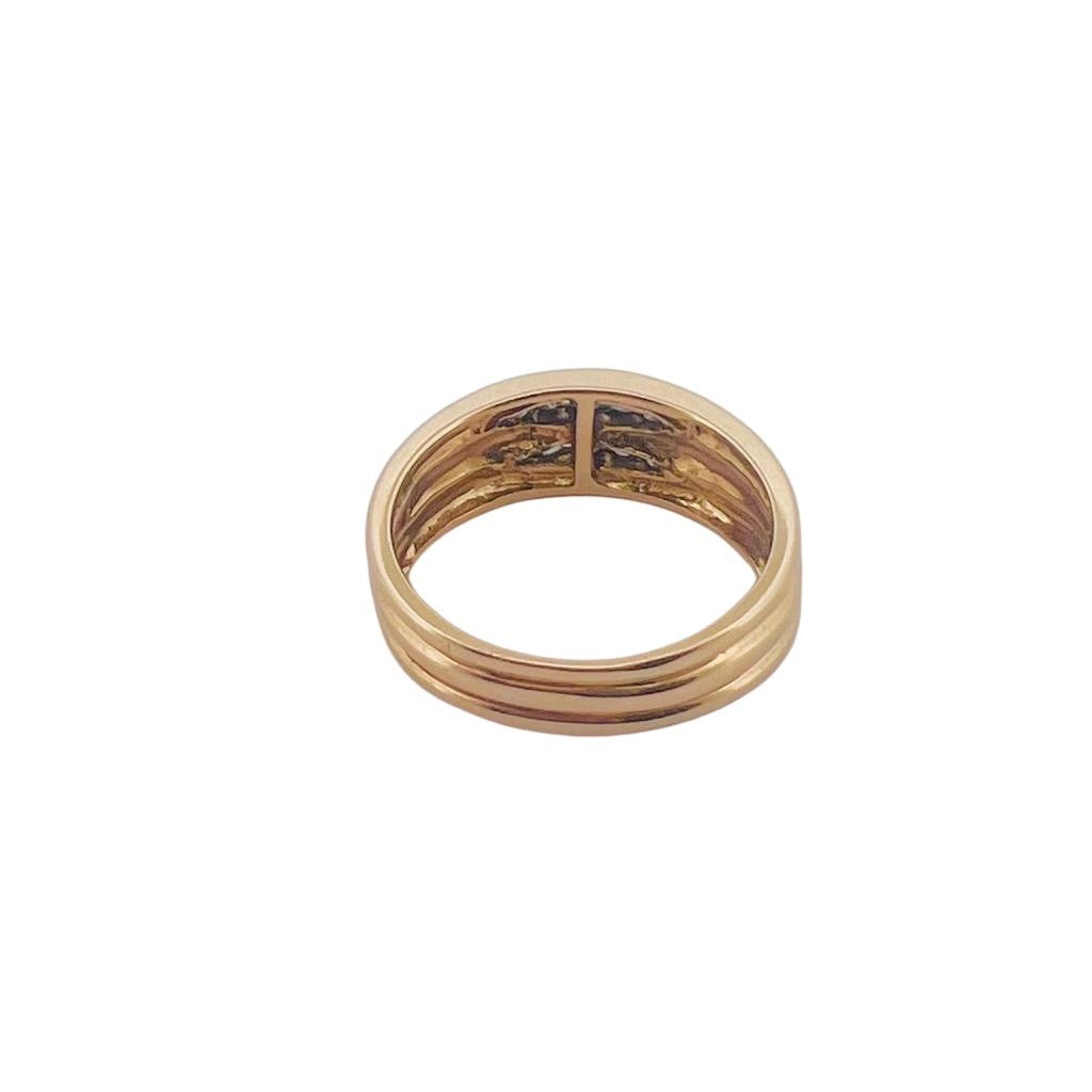 Bague en or jaune et diamants - Castafiore