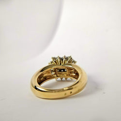 Bague en or jaune et diamants - Castafiore