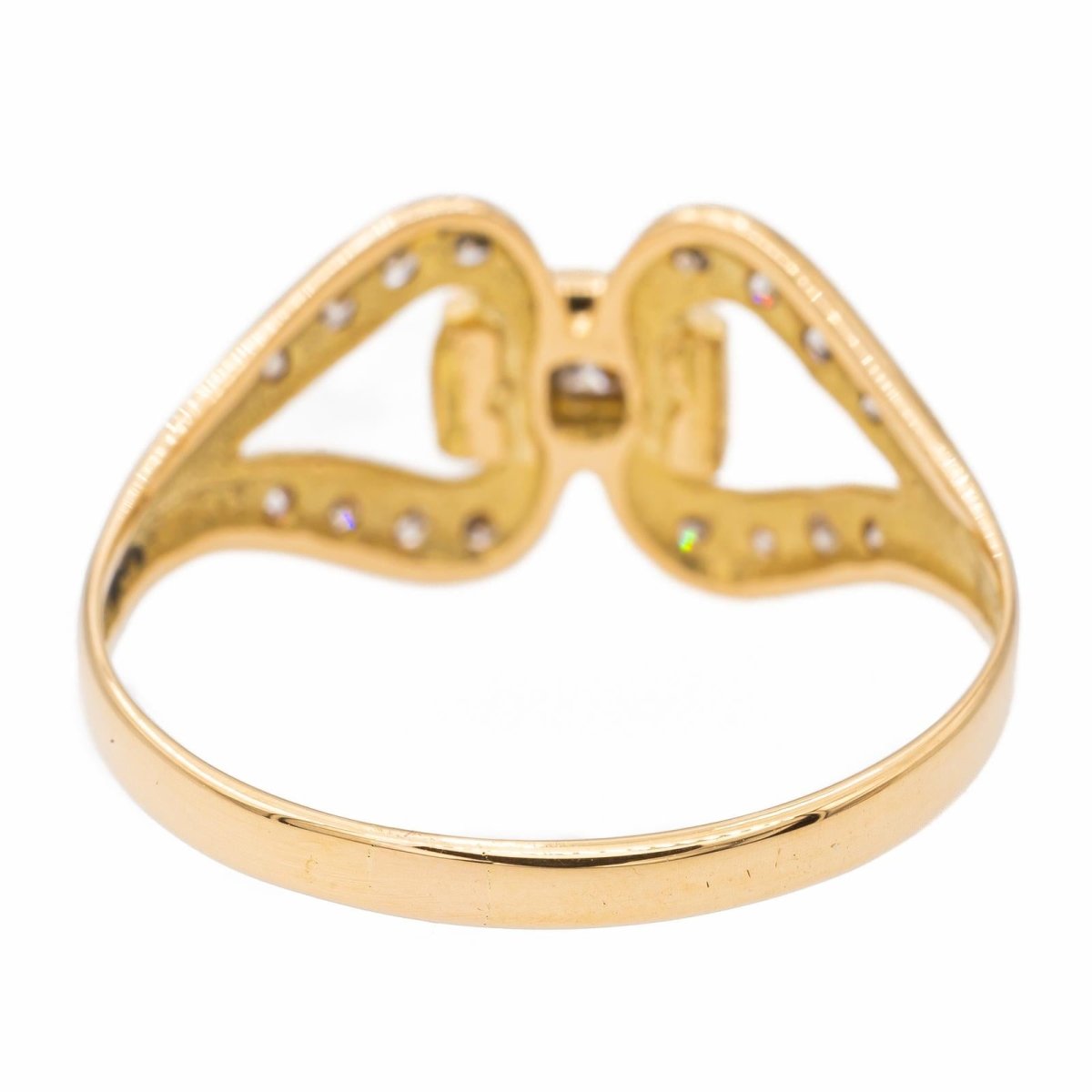 Bague en or jaune et diamants - Castafiore
