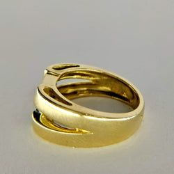 BAGUE EN OR JAUNE ET DIAMANTS - Castafiore