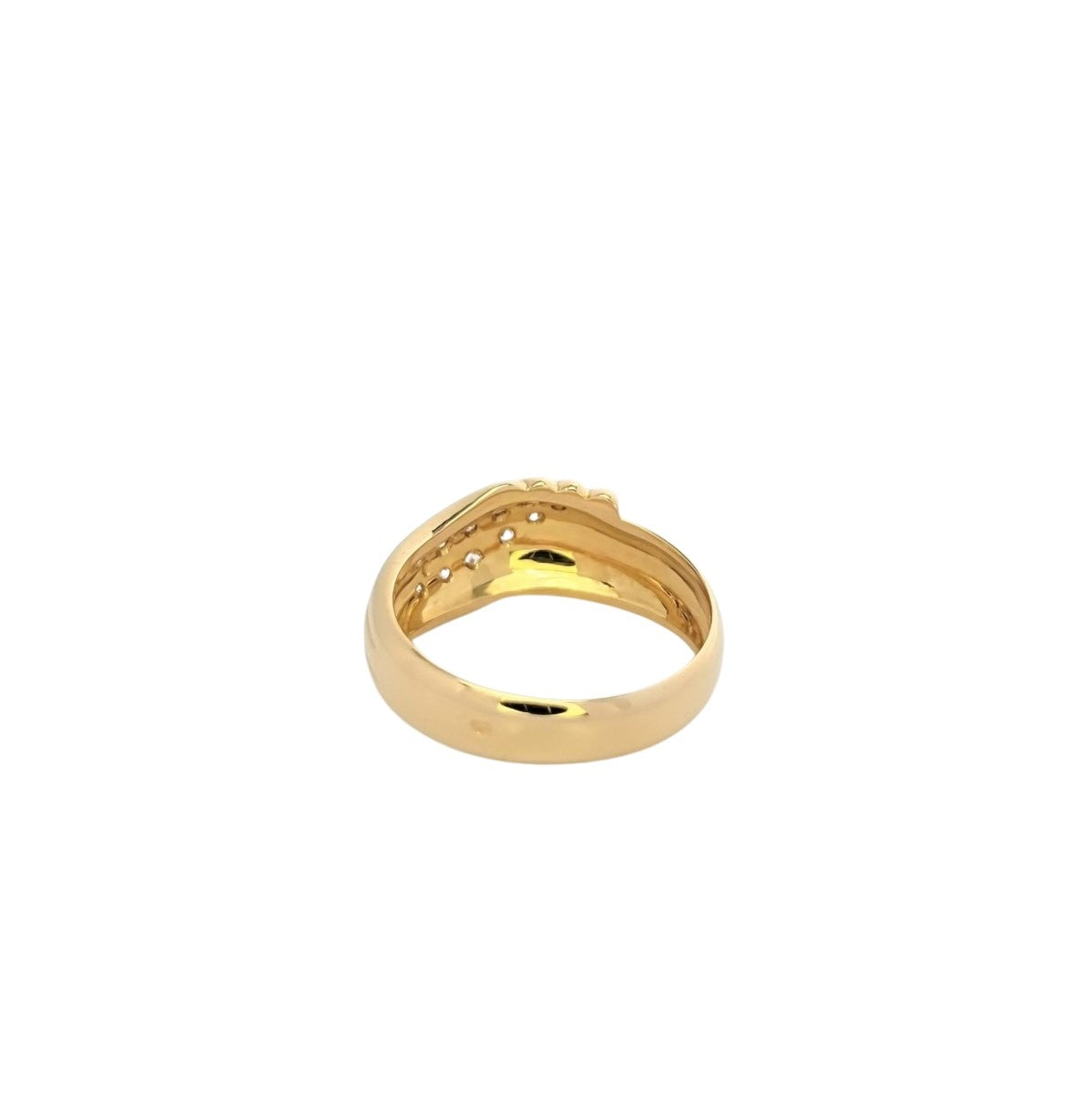 Bague en or jaune et diamants - Castafiore