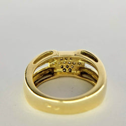 BAGUE EN OR JAUNE ET DIAMANTS - Castafiore