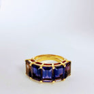 Bague en or jaune et iolite - Castafiore