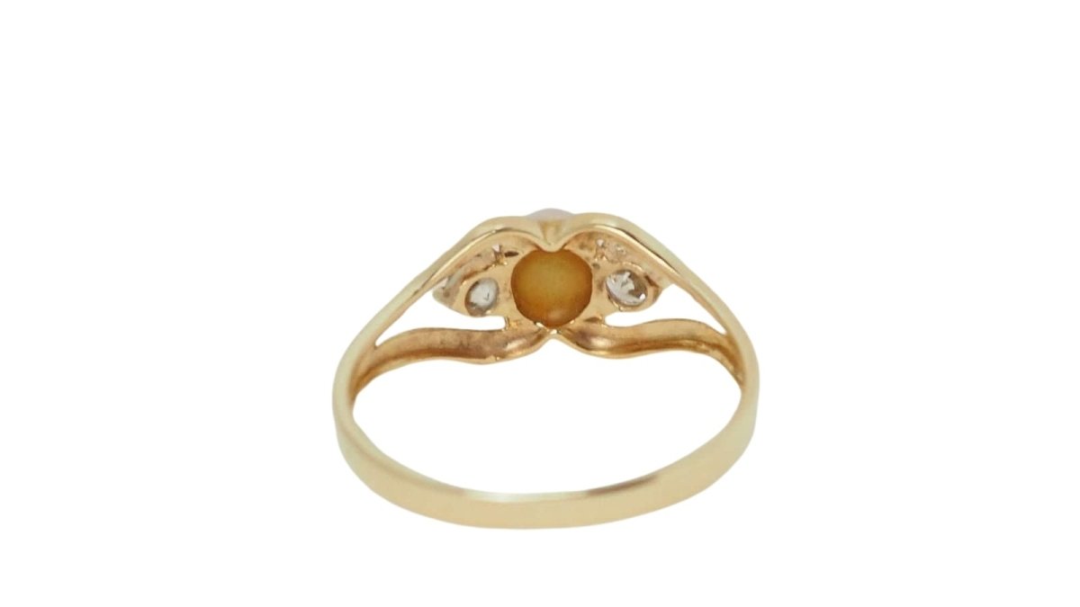 Bague en or jaune et opale - Castafiore