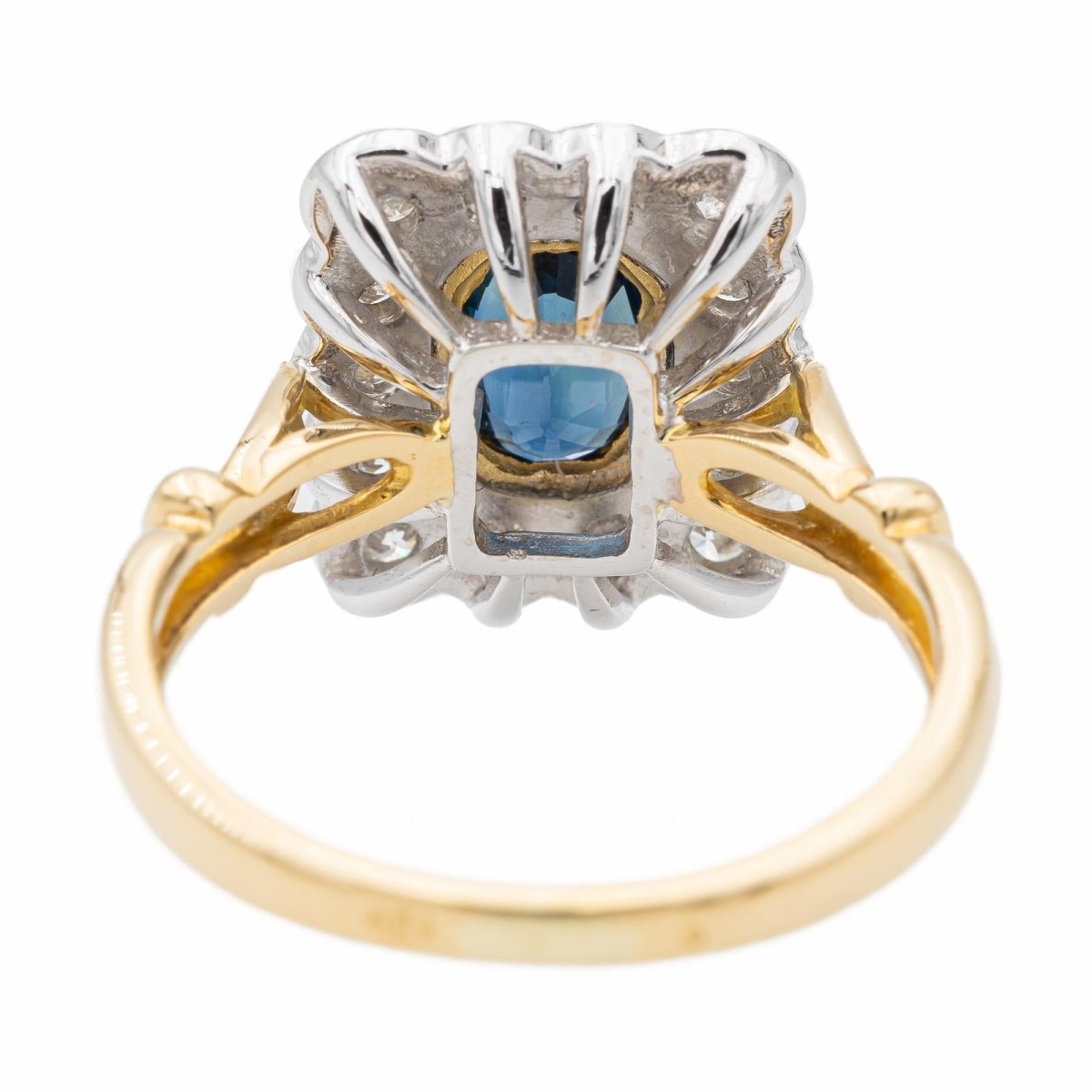 Bague en or jaune et saphir - Castafiore