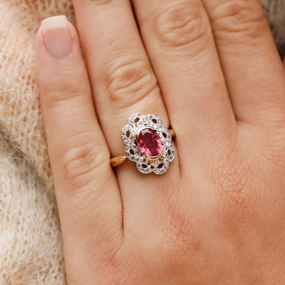 Bague en or jaune et tourmaline - Castafiore