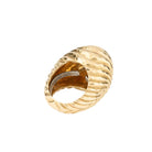 Bague en or jaune godronné David Webb - Castafiore