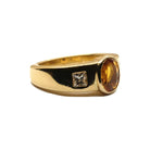 Bague en or jaune, saphir et diamants - Castafiore