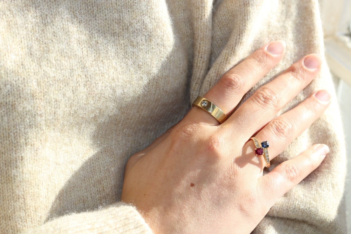 Bague En Or Jaune Toi & Moi - Castafiore