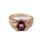 Bague en or rose Diamants et tourmaline - Castafiore