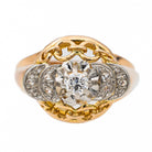 Bague en or rose et diamant - Castafiore