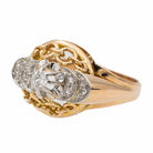 Bague en or rose et diamant - Castafiore