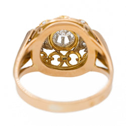 Bague en or rose et diamant - Castafiore