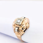 BAGUE EN OR ROSE ET DIAMANT - Castafiore