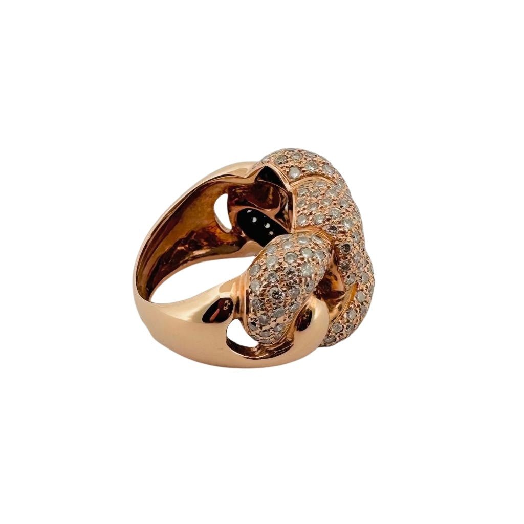 Bague en or rose et diamants - Castafiore