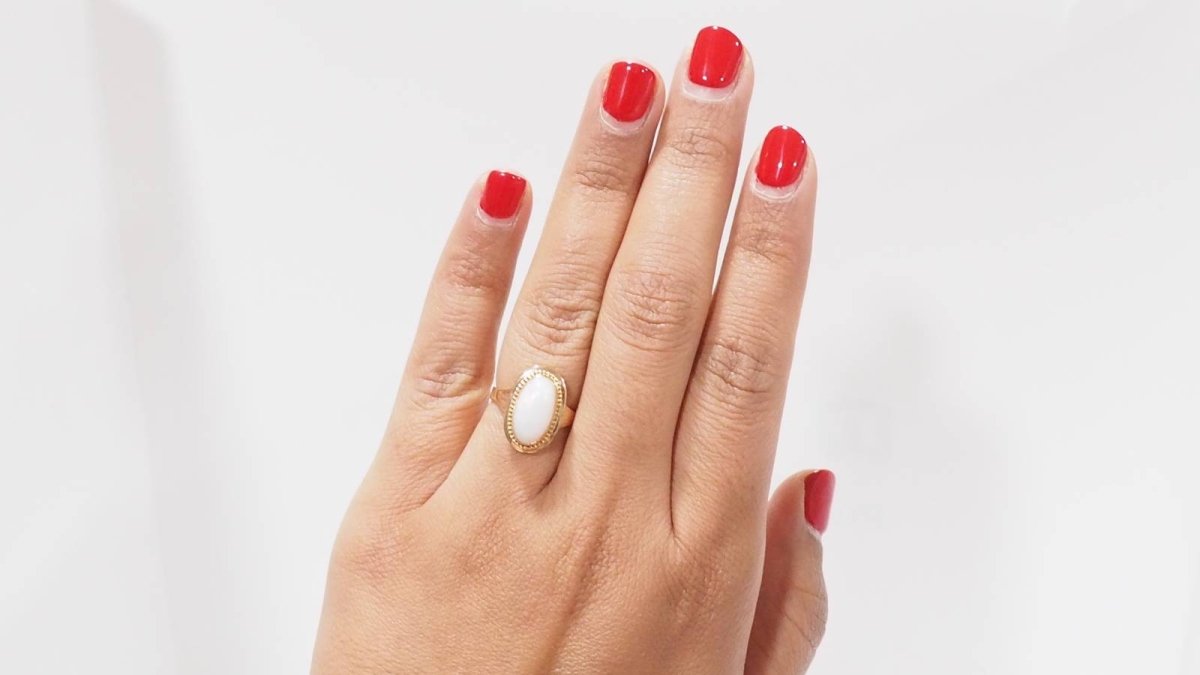 Bague en or rose et Opale - Castafiore